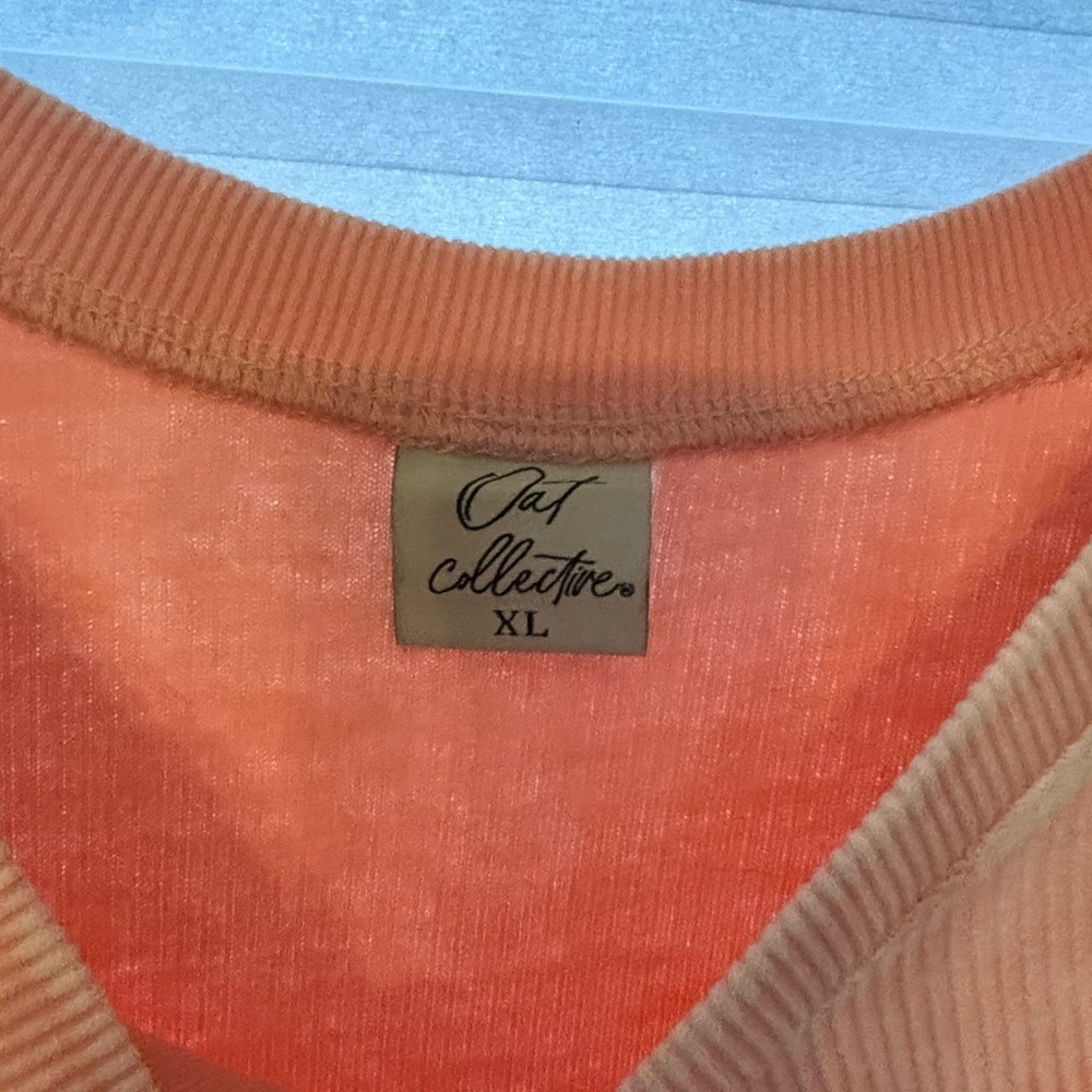 Oat Collective Pink 'JOLLY' Women's PulloverRibbed Sweater — size xl - Picture 3 of 5
